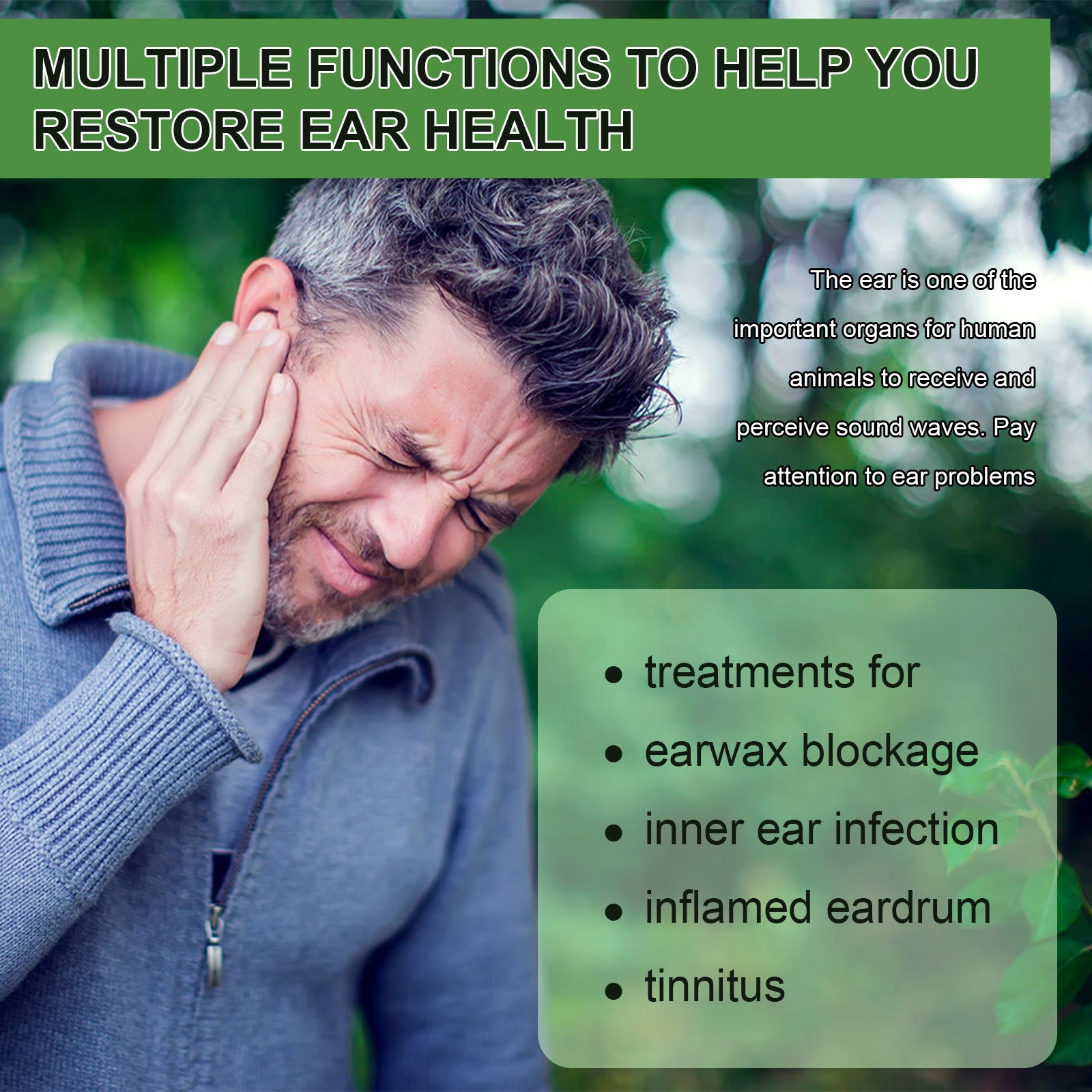 Ear Relief Relieves Blocked Inner Ear Ringing Ear Discomfort Ear Health Care Ear Drops - Korvel