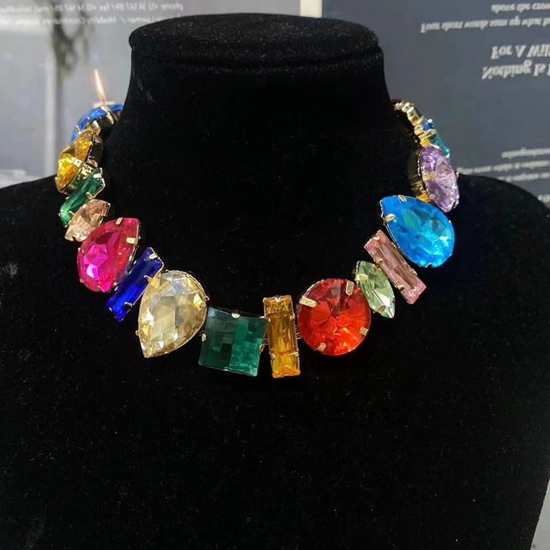Luxury Rhinestone Irregular Necklace for Women