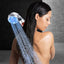 LED Luminous Colorful Shower Nozzle Negative Ion Self Generating Shower Head Three Color Temperature Controlled Led Handheld Shower - Korvel
