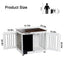 Elegant Doodle Dog Crate with Dual Doors - White