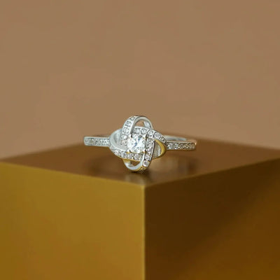 925 Sterling Silver Inlaid Zircon Ring - Korvel