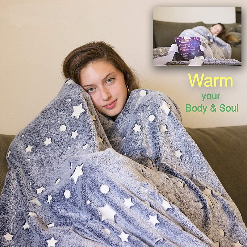 Manta Luminosa que Brilla en la Oscuridad para Niños