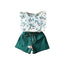 Children's Summer Korean Version Of The Girls' Suit Lace Sleeveless Tops Female Baby Loose Shorts Two-Piece - Korvel