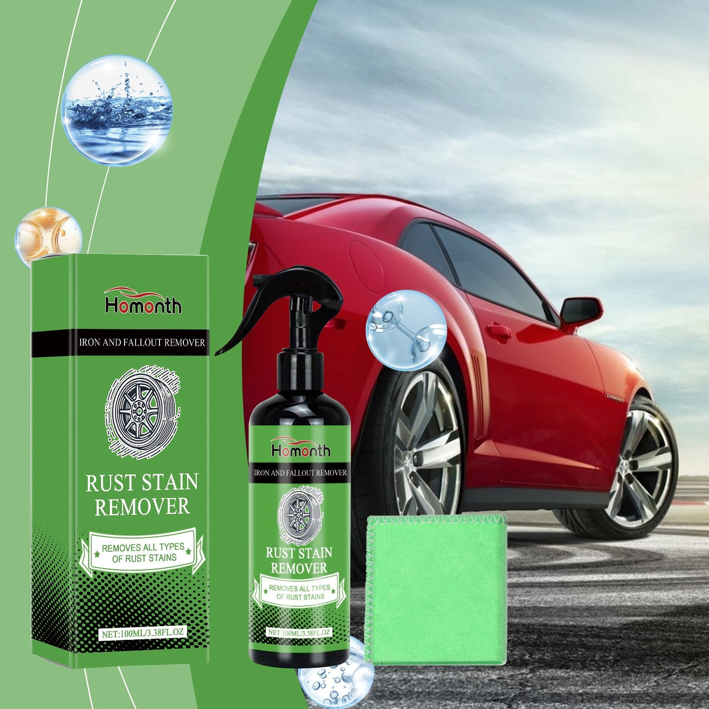Spray de suppression de rouille pour moyeu de roue premium
