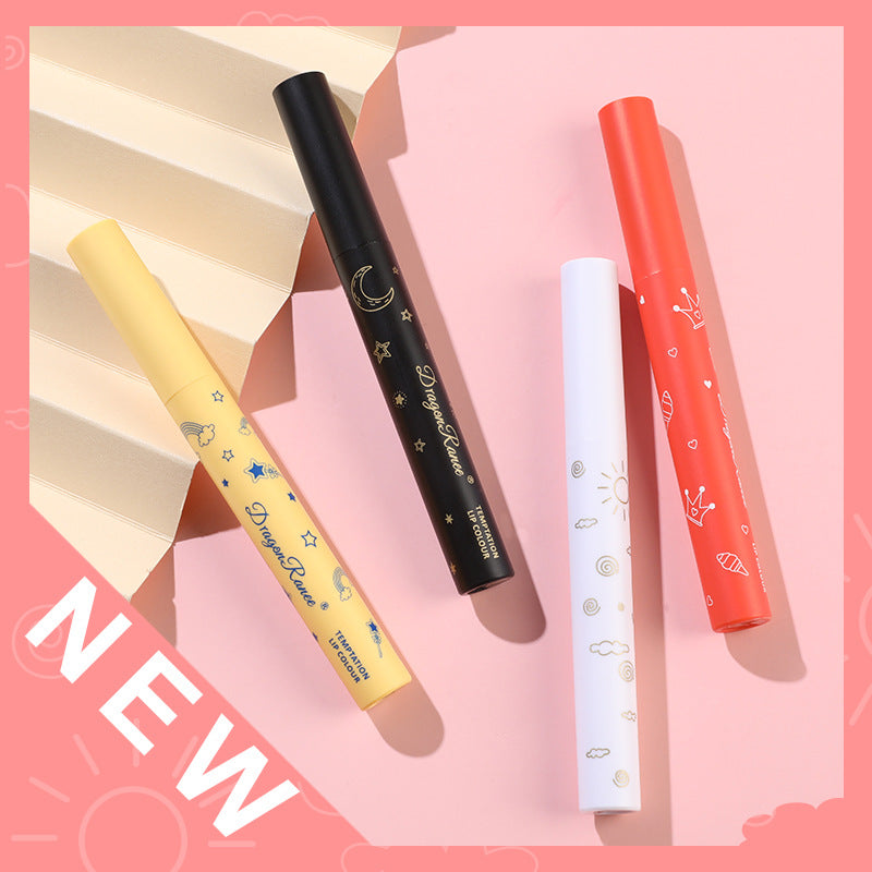 Crayon Lipstick Milk Tea Color Red Bean Paste Color Lip Liner Student Velvet Lipstick Pen Matte Lipstick - Korvel