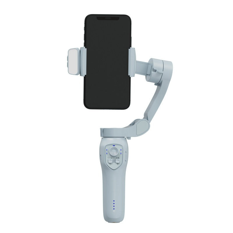 Mobile phone stabilizer handheld PTZ three-axis anti shake Tiktok live shooting vlog photo recording video selfie rod - Korvel
