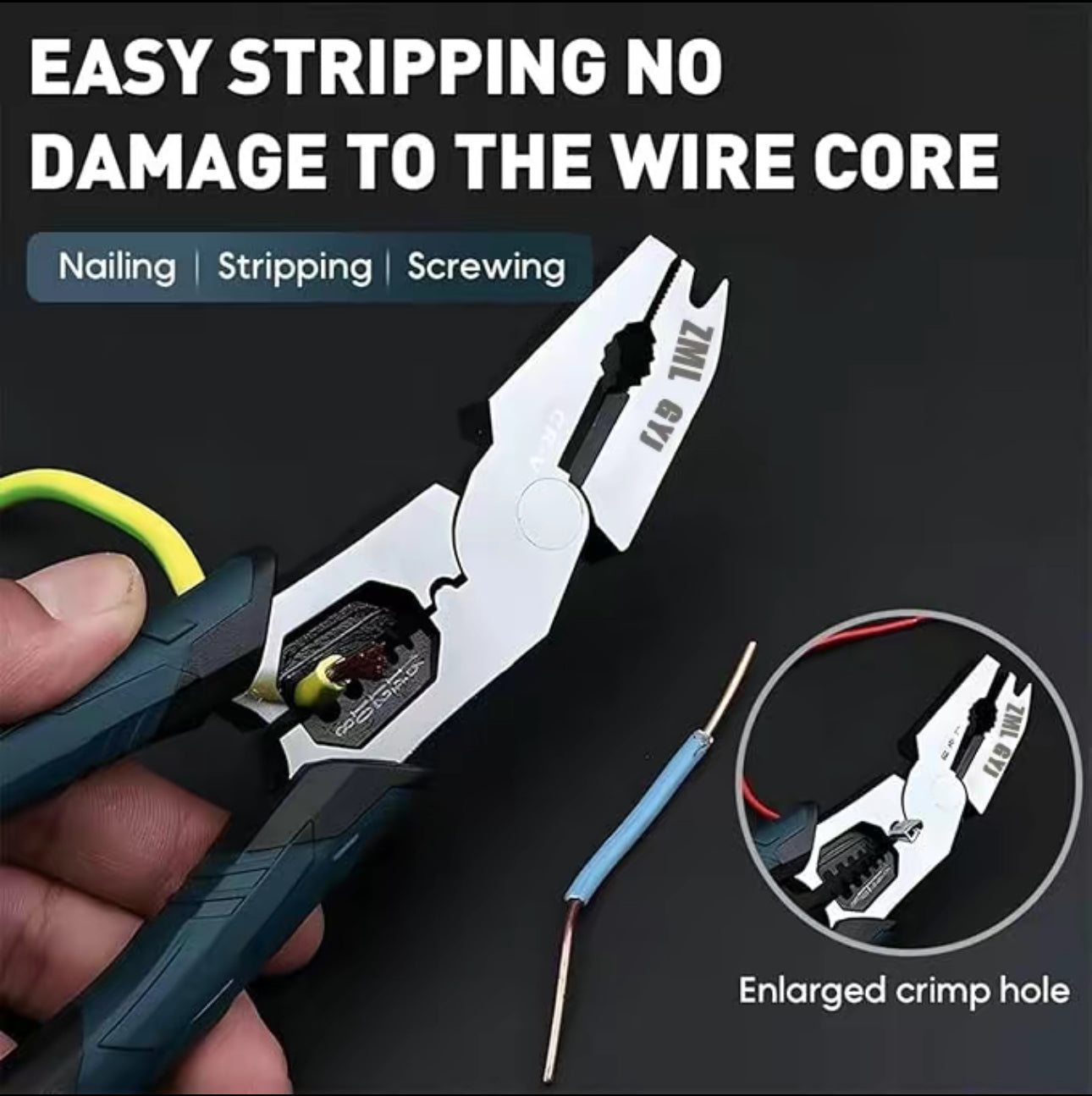 Pince GripMax 6-en-1 pour des solutions d'outils polyvalents