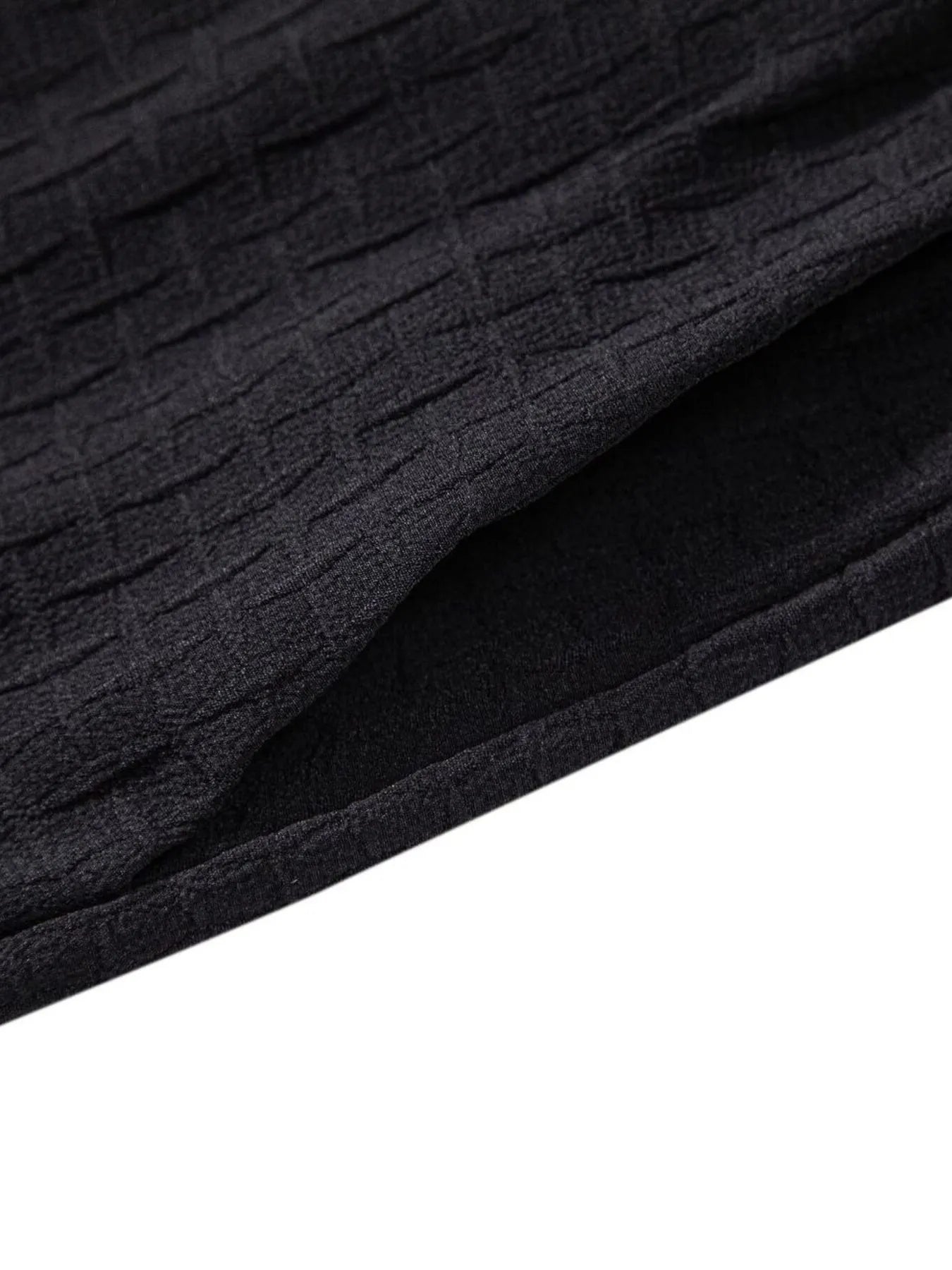 Shorts de jogging texturés classiques pour hommes avec taille élastique