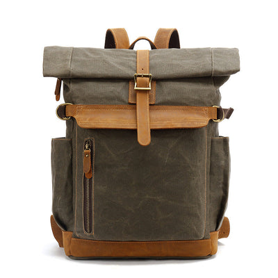 Sac à dos en cuir Crazy Horse de première qualité pour ordinateur portable