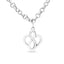 .925 Sterling Silver Open Heart Infinity Chain Charm Bracelet - Size 7