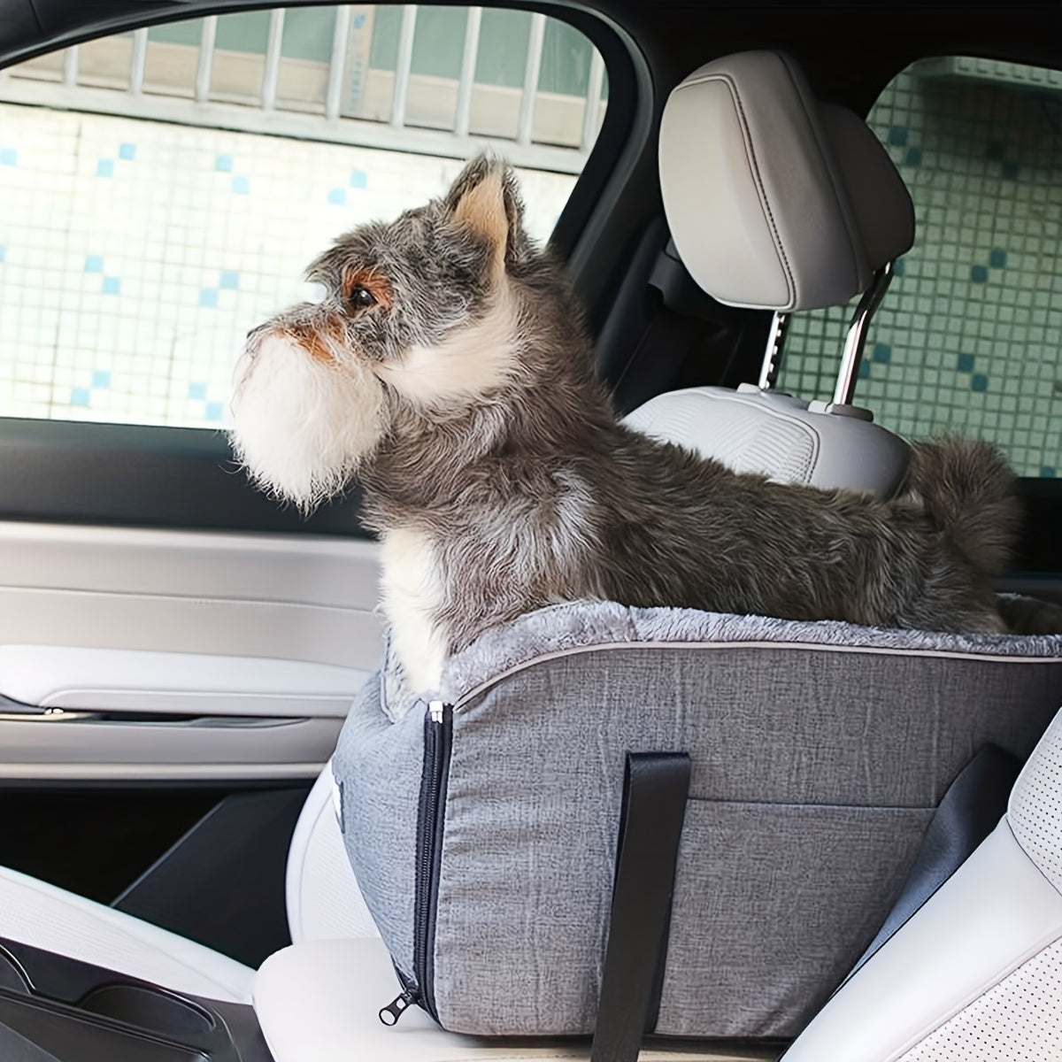 Asiento de coche de viaje acogedor para mascotas pequeñas