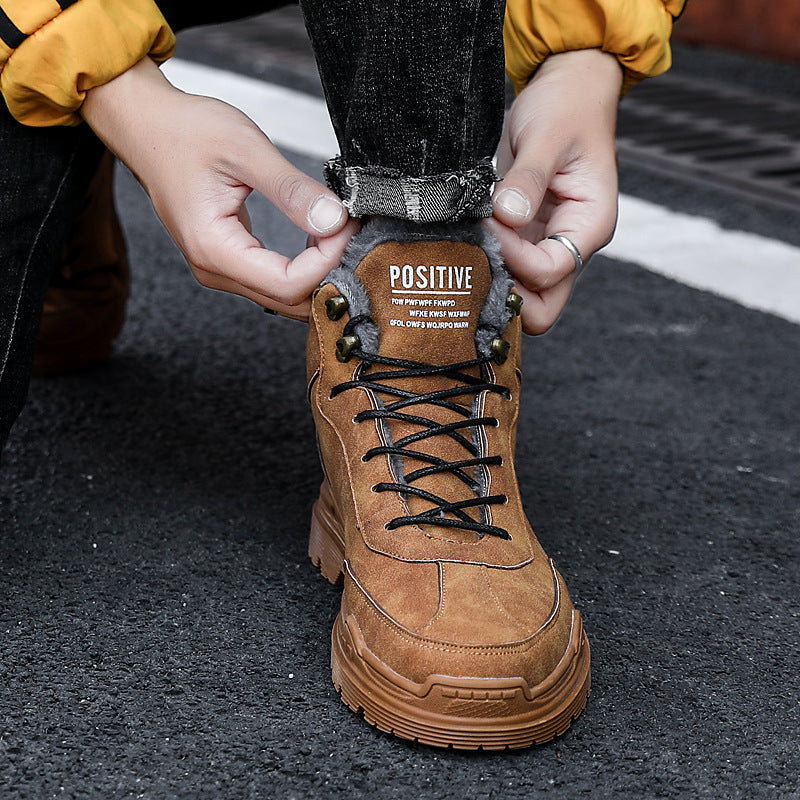 Premium Winter Fleece Outdoor Martin Boots