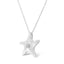 Pendentif en étoile de mer en argent sterling .925 avec accent en diamant - 18"
