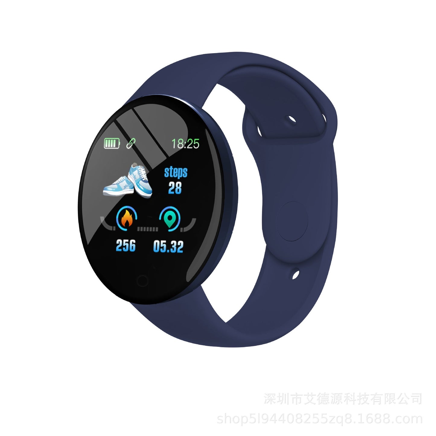 New D18S Macaron Heart Rate Exercise Step Meter Health Monitoring Eight Colors Custom Background Smart Bracelet - Korvel