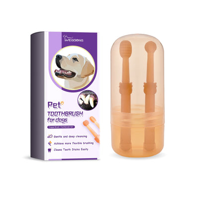 Pet Toothbrush For Dogs, Pet Oral Cleaning Dental Stains Dental Health Care - Korvel