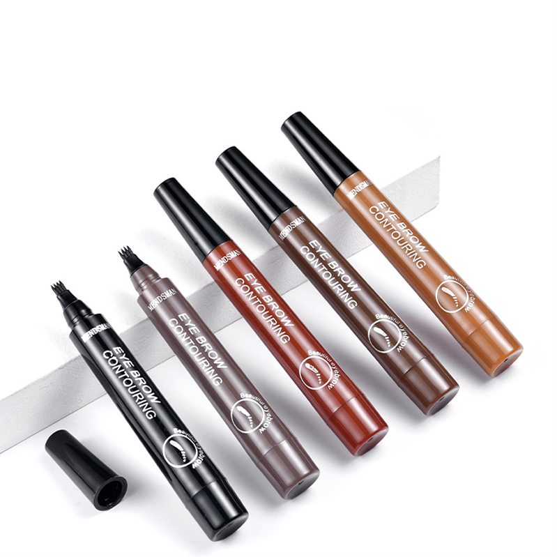 Long Lasting 5 Colors Sketch Liquid Eye Brow Pencil Waterproof Microblading Tattoo Fork Tip Eyebrow Pencil - Korvel