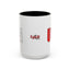 Taza de café con acento vibrante de EE. UU.