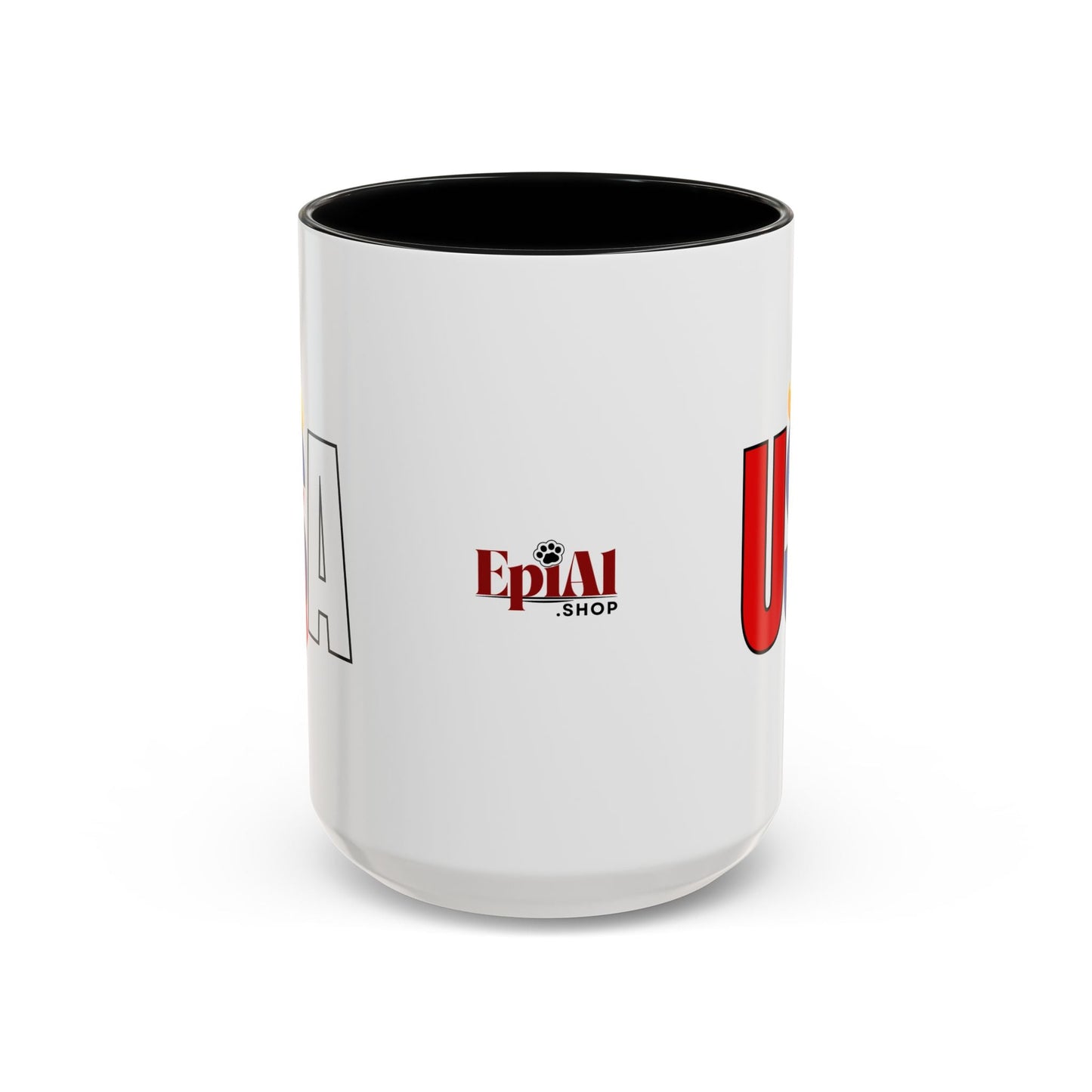 Taza de café con acento vibrante de EE. UU.