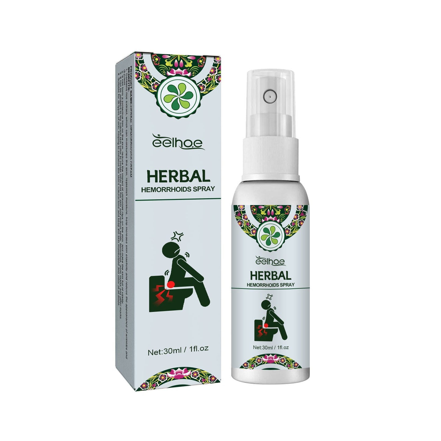 Herbal Hemorrhoid Spray, Relieve Anal Swelling Pain And Itching Discomfort Repair Meat Ball Hemorrhoid Care Spray - Korvel