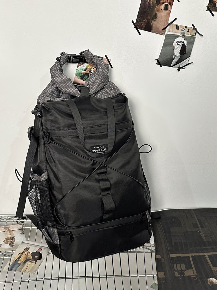 Fashion Personality Nylon Backpack - Large Capacity for Everyday Use