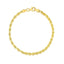 10k Yellow Gold Solid Diamond Cut Rope Bracelet - 4.0mm