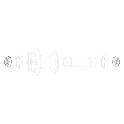 SRAM Conversion Caps for Front Hubs - 12x100mm