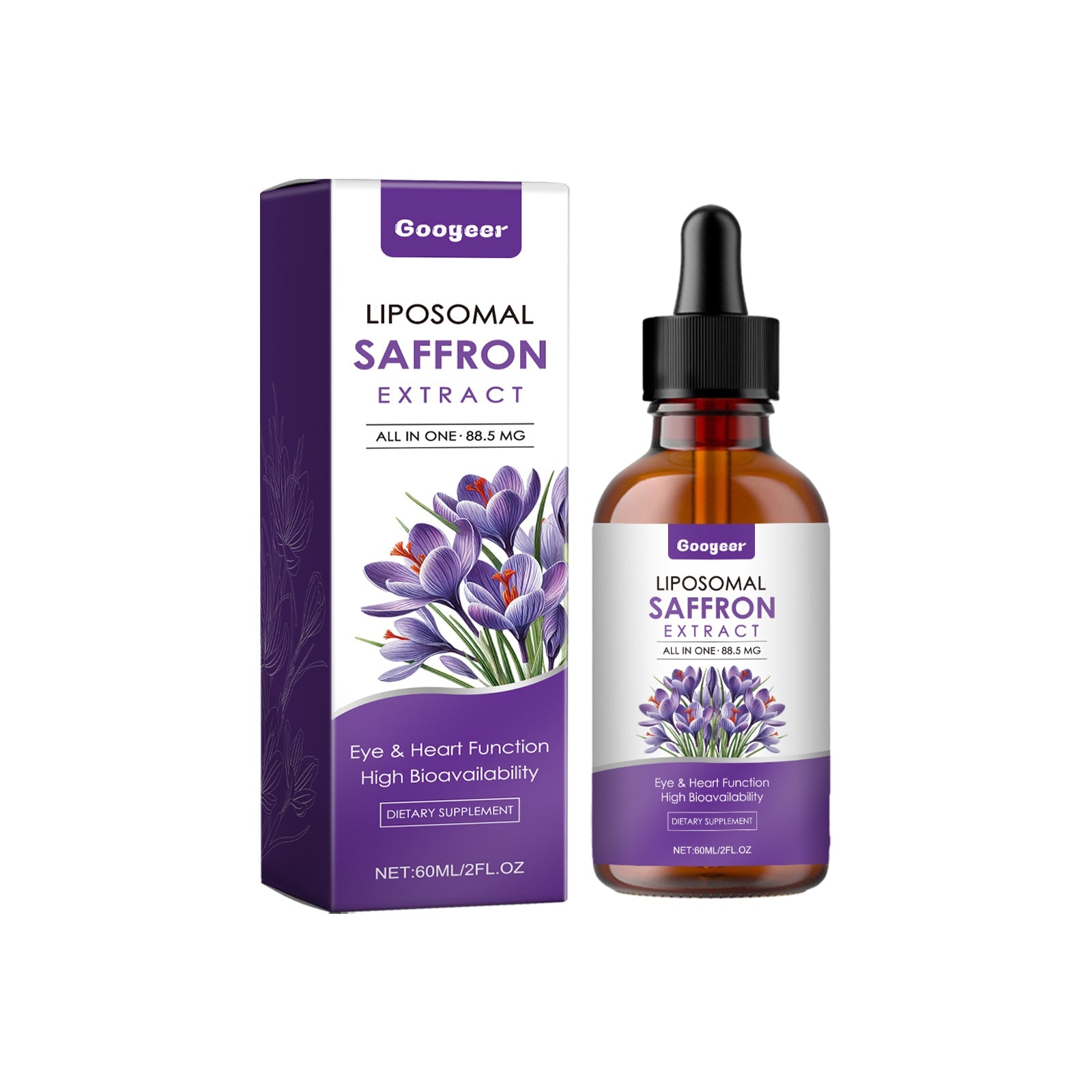 Saffron Supplement Drops, Dietary Supplement Body Therapy Body Care - Korvel