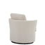 Rotating bucket chair living room comfortable circular sofa chair 360 degree rotating bucket club chair armchair (beige) - Korvel
