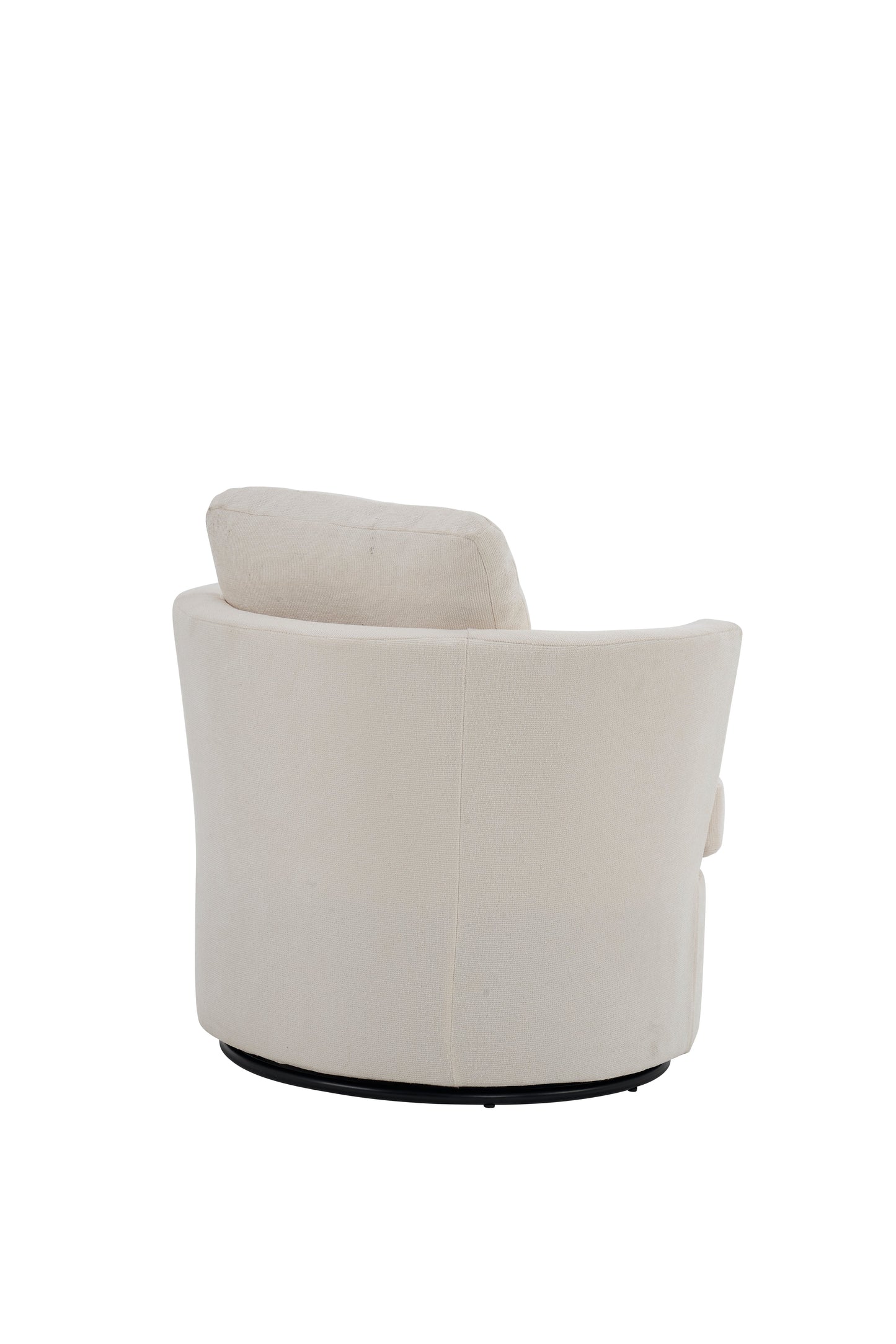 Rotating bucket chair living room comfortable circular sofa chair 360 degree rotating bucket club chair armchair (beige) - Korvel