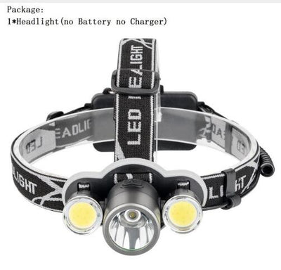 6000 Lumen Rechargeable Headlamp with Adjustable Light Modes