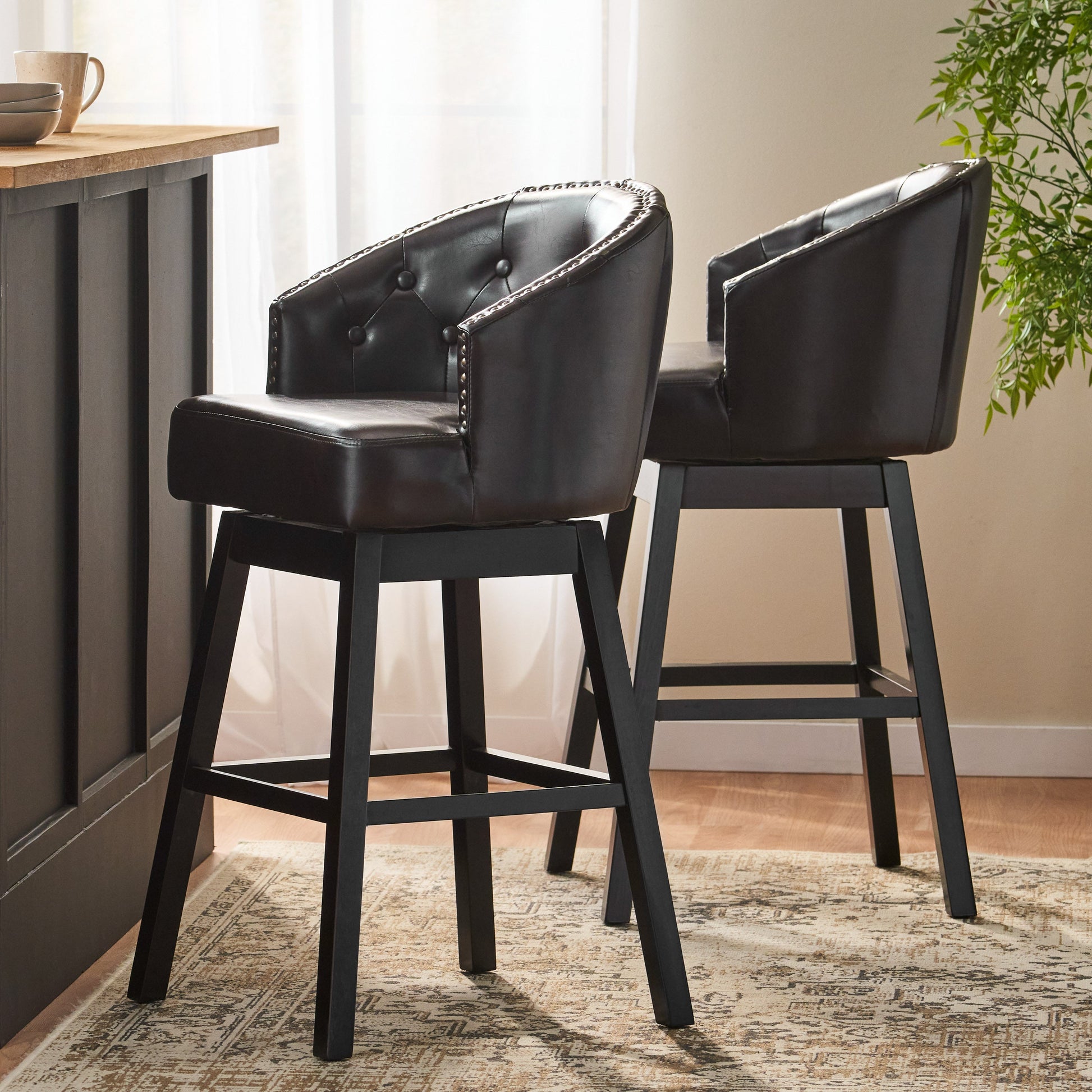OGDEN KD SWIVEL BARSTOOL( SET OF 2 ) - Korvel