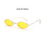 Gafas de sol ovaladas vintage elegantes para hombres y mujeres