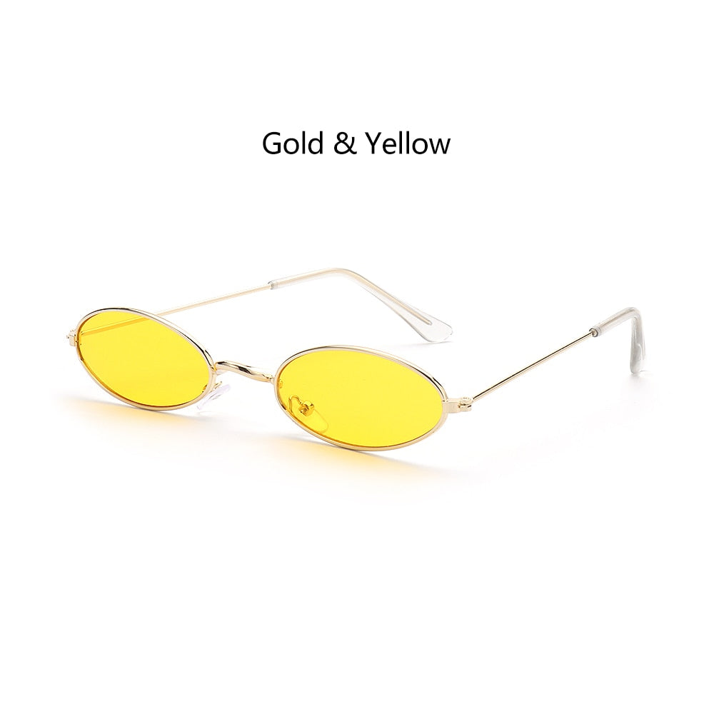 Gafas de sol ovaladas vintage elegantes para hombres y mujeres