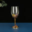 Iris Enamel Carved Red Wine Glass - High Footed Gift Set
