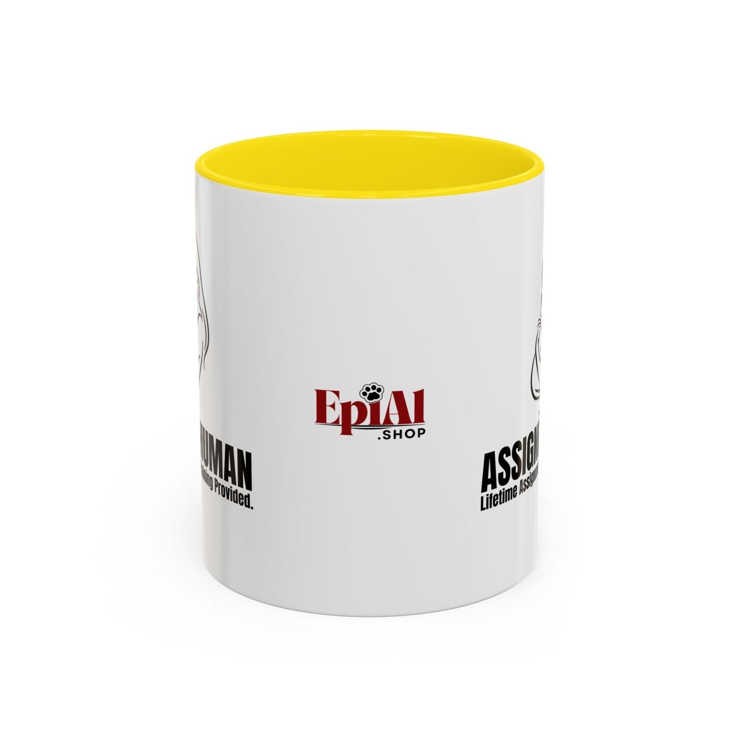 Assigned Human Mug – Cat Coffee Cup