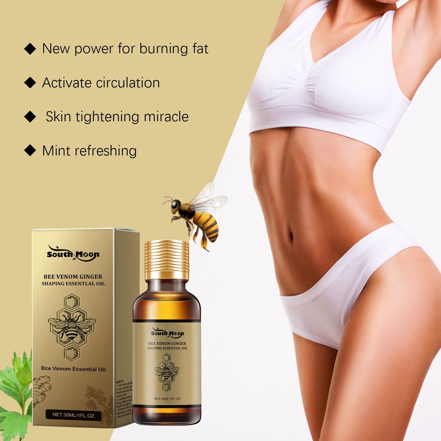 Aceite Esencial Modelador de Cuerpo con Veneno de Abeja