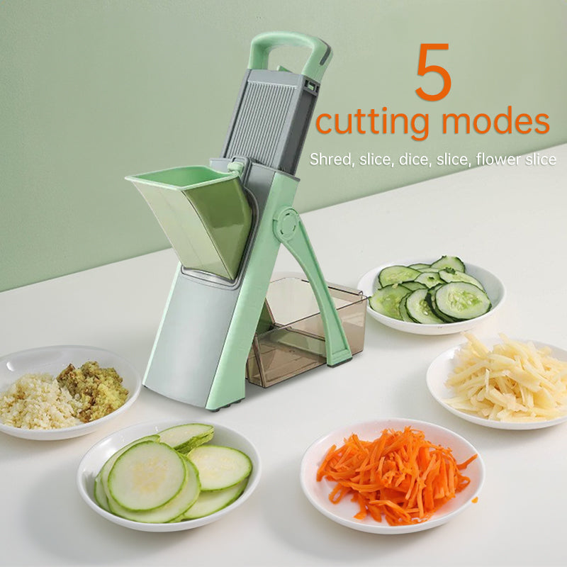 Multifunctional veggie & fruit slicer-grater. Chop, grate, slice potatoes efficiently. Ideal kitchen tool. - Korvel