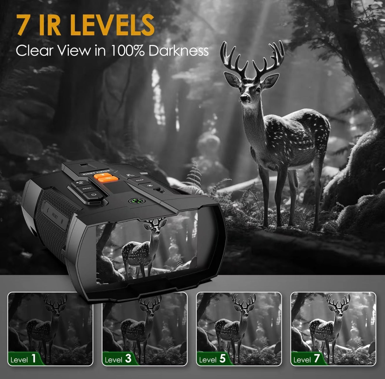 NightScope 4K Binoculars for Day and Night Exploration