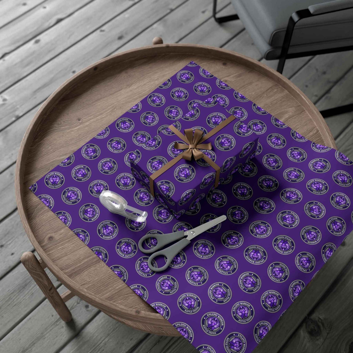 Epilepsy Warrior Gift Wrap - Purple Awareness Paper