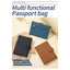 Bolso de Pasaporte Ultra Delgado de Cuero con Protección RFID