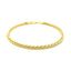 14k Yellow Gold Lightweight Wheat Bracelet - 3.3mm