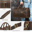 Bolso Cruzado de Cuero Vintage de Gran Capacidad para Viajes