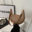 Bolso de Hombro Texturizado en Forma de Media Luna Niche para Mujeres