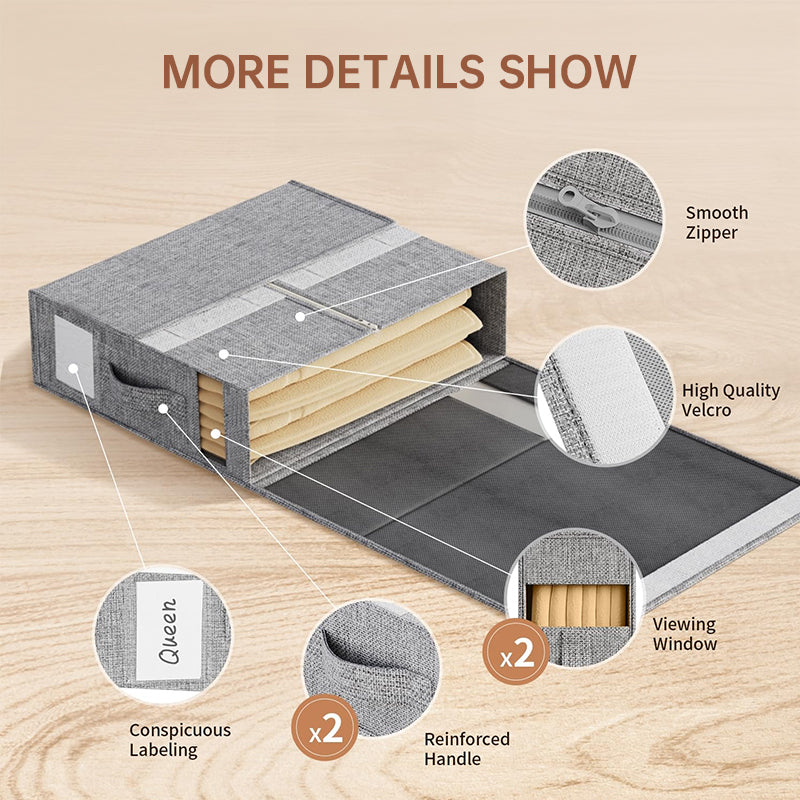 Compact Foldable Storage Cubes for Linens and Towels