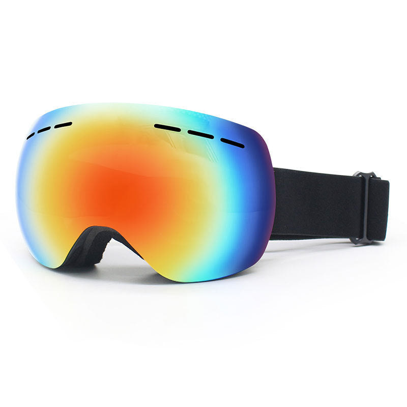 Spherical Double-Layer Anti-Fog Ski Goggles