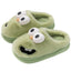 Cozy Cartoon Big Eye Dog Cotton Slippers for Women