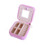 Elegant PU Leather Jewelry Organizer with Mirror