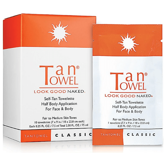 Lingettes autobronzantes TanTowel Look Good Naked - 10 pièces