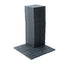 Plastic interlocking deck tiles, 44 terrace deck tiles, 12 "x12" square waterproof terrace floor tiles, gray - Korvel