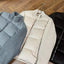 Stylish Wool Knit Patchwork White Duck Down Jacket